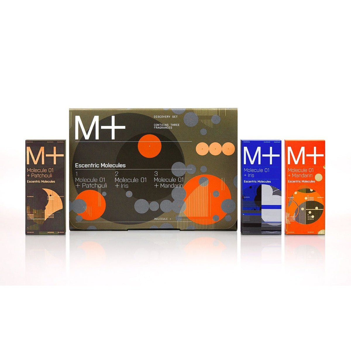 Escentric Molecules - M+ 2ml Discovery Set | Mandarin, Patchouli, Iris