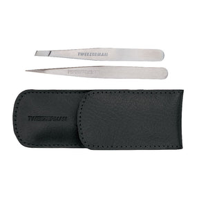 Tweezerman Petite Tweeze Set with Black Leather Case