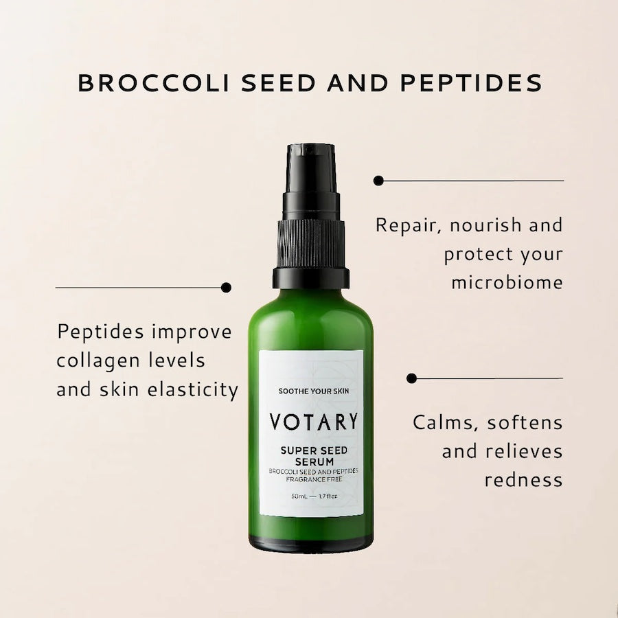 VOTARY Super Seed Serum, Brokkolisamen &amp; Peptide | 50ml