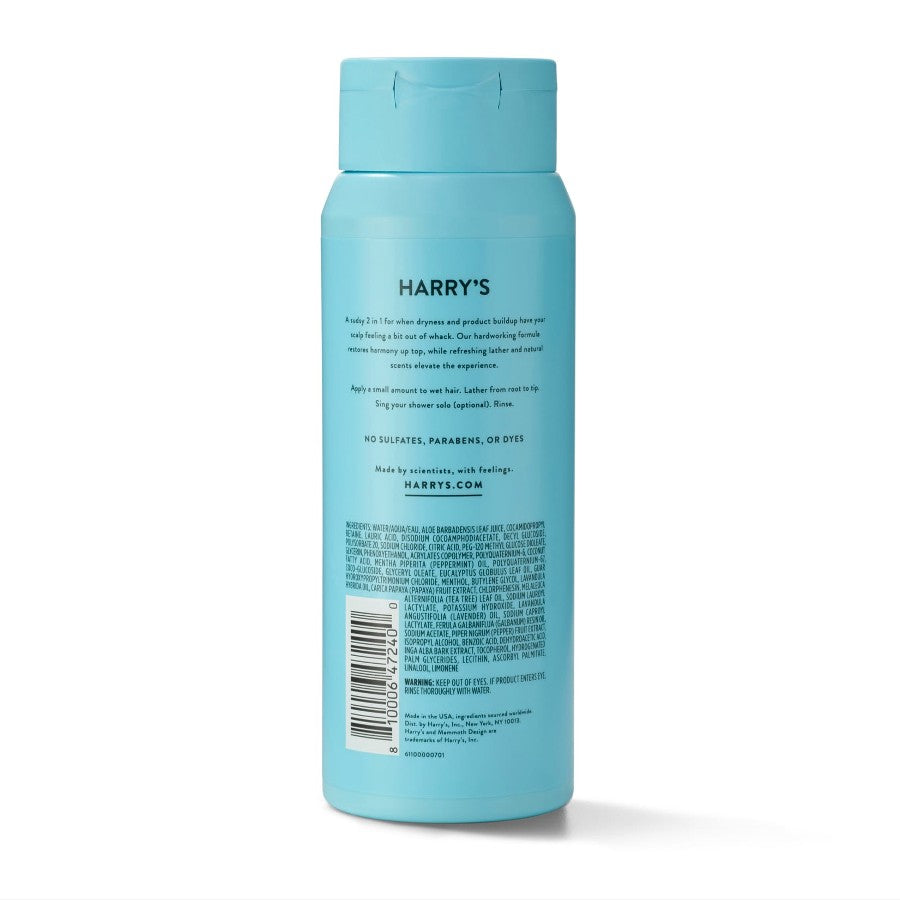 Harry's 2-in-1 Shampoo und Spülung für trockene Kopfhaut | 414 ml